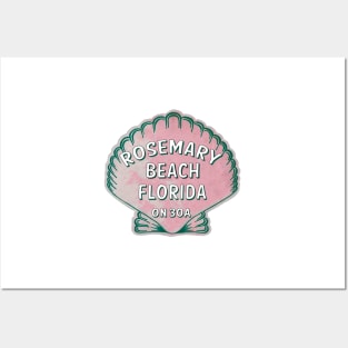 Rosemary Beach Florida 30A Vintage Shell 30 A Posters and Art